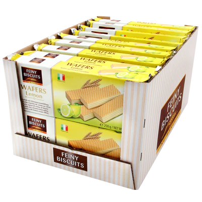 Afbeelding product 2 - Wafeltjes met citroen-creme vulling 250g