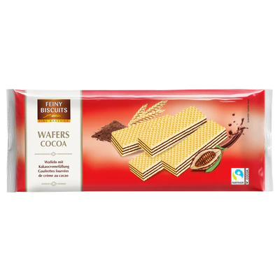 Afbeelding product 1 - Wafeltjes met kakao-creme vulling 250g