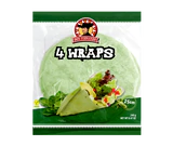 Afbeelding product 1 - Wraps Fladen van spinazie 240g (4x25cm)