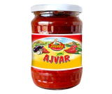 Image du produit - Ajvar doux préparation de légumes aux poivrons 540g