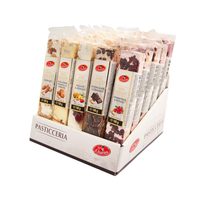 Image du produit 1 - Barres nougat tendre 25x100g présentoir de comptoir