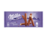 Image du produit - Biscuits-bâtonnets enrobés de tendre chocolat au lait Choco sticks 112g
