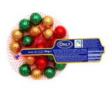 Image du produit - Boules de Noël en chocolat au lait 84g