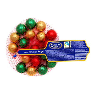 Image du produit 1 - Boules de Noël en chocolat au lait 84g