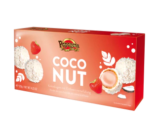 Image du produit - Boules de noix de coco avec crème à la fraise 120g