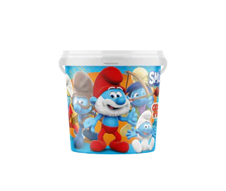Image du produit - Candy floss Smurfs bucket 50g