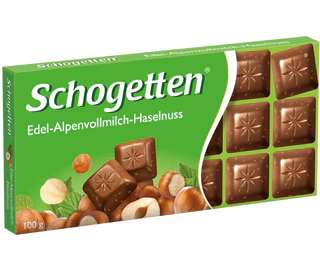 Image du produit - Chocolat au lait des Alpes - noisettes 100g