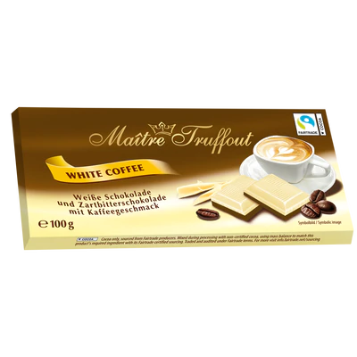 Image du produit 1 - Chocolat blanc café 100g