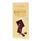 Image du produit - Chocolat noir 70% au café 100g