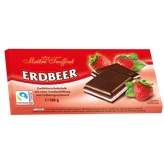 Image du produit - Chocolat noir à la crème à la fraise 100g