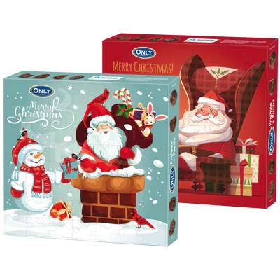 Image du produit 1 - Chocolats de Noel avec garniture de lait et puzzle 120g