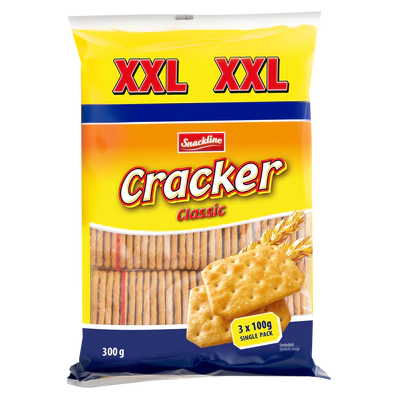 Image du produit 1 - Cracker classic XXL - sal&eacute;s 300g (3x100g)