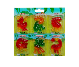 Image du produit 2 - Dinosaures en gelée 66g (11x6 pièces de 11g) présentoir de comptoir