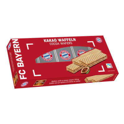 Image du produit 1 - FC Bayern Munich Gaufrettes à la crème au chocolat 225g (5x45g)