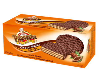 Image du produit 1 - Gaufres fourées de crème goût noisette enrobées de chocolat 120g