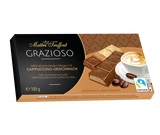 Image du produit 1 - Grazioso chocolat au lait fourr&eacute; d&acute;un m&eacute;lange cr&eacute;meux au cappuccino 100g (8x12,5g)