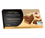 Image du produit 1 - Grazioso chocolat au lait fourré d´un mélange crémeux au tiramisu 100g (8x12,5g)
