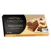 Image du produit - Grazioso chocolat au lait fourré d´un mélange crémeux au tiramisu 100g (8x12,5g)