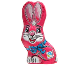 Image du produit - Lapin assis rose en chocolat au lait 60g