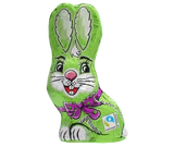 Image du produit - Lapin vert assis en chocolat au lait 60g