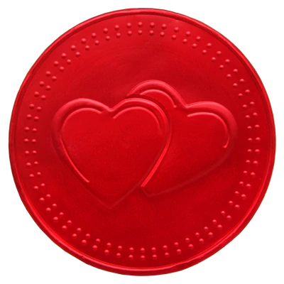 Image du produit 2 - Médaillon coeur au chocolat au lait 2x36x21,5 g présentoir de comptoir