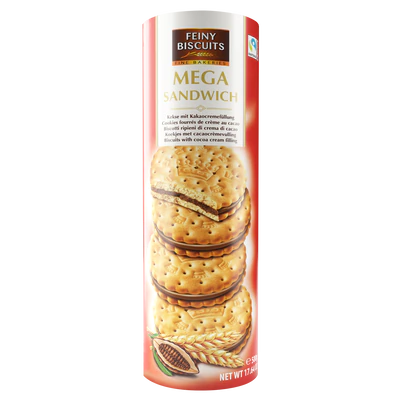 Image du produit 1 - Mega sandwich biscuits fourr&eacute;s de cr&egrave;me au cacao 500g
