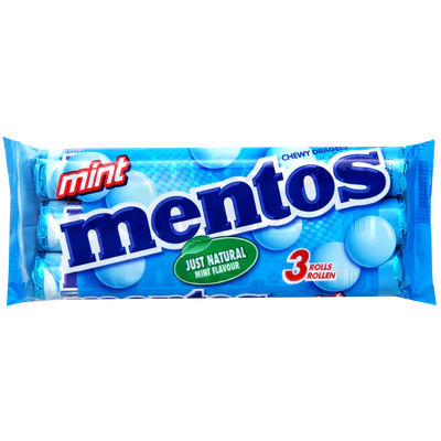 Image du produit 1 - Mentos Menthe bonbons à mâcher 3x38g