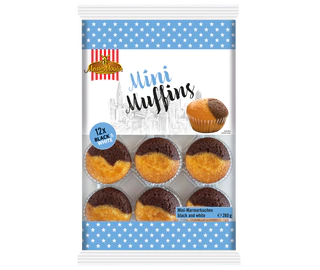 Image du produit - Mini gâteaux marbrés 12 pièces 280g