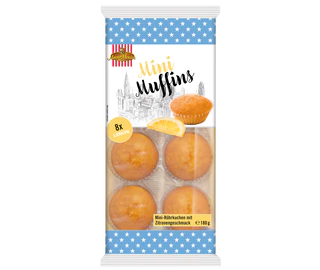 Image du produit - Mini muffins au citron 8 pièces 180g