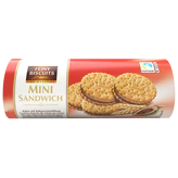 Image du produit - Mini sandwich cookies fourrés de crème au cacao 180g