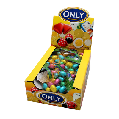 Image du produit 2 - Oeufs en chocolat au lait fourrés de crème à la noisette - petits 84g