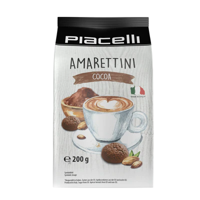 Image du produit 1 - Pâtisseries Amarettini cacao 200g