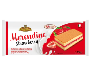 Image du produit - Petit cake fourré à la crème à la fraise 250g
