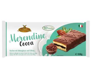 Image du produit - Petit cake fourré avec glaçage au cacao 350g