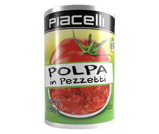 Image du produit - Polpa in Pezzetti - tomates concassées 400g