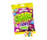 Image du produit - Super Sour Chewy Candy Gomme à mâcher 24x60 gprésentoir de comptoir