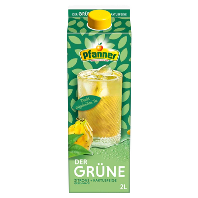 Image du produit 1 - Th&eacute; vert au citron + &agrave; la figue de barbarie 2l