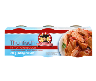 Image du produit - Thon à la sauce tomate 240g (3x80g)