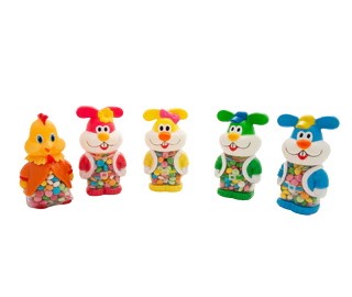 Image du produit 2 - Tirelire personnages de Pâques avec des perles en sucre 35x110g présentoir
