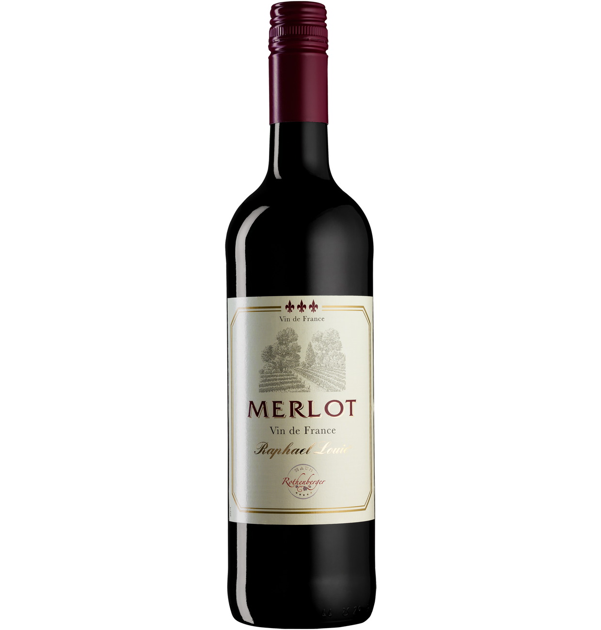 Gunz Vin rouge Raphael Louie Merlot sec 12 vol. 0,75l