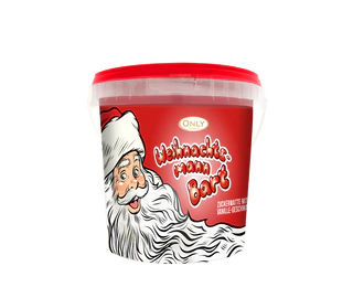 Image du produit - Weihnachtsmann Zuckerwatte Eimer 50g
