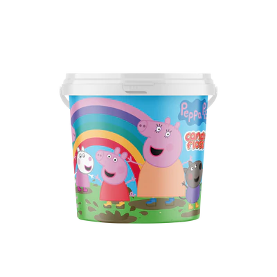 Imagen del producto 1 - Algodón de azúcar Peppa Pig en cubo 50g