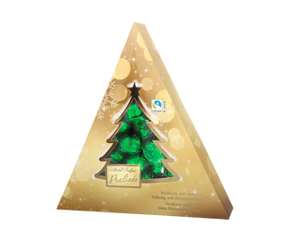 Imagen del producto 1 - Arbol navidad con bombones rellenos con crema de menta 148g