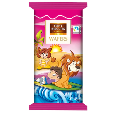 Imagen del producto 3 - Barquillos para ni&ntilde;os con relleno de crema de cacao 225g (5x45g)