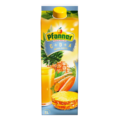 Imagen del producto 1 - Bebida multifruta con piña y zanahoria CDA 30% 2l
