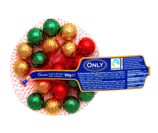 Imagen del producto 1 - Bolas de chocolate con leche de Navidad 100g