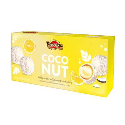 Imagen del producto 1 - Bolas de coco con relleno de crema de lim&oacute;n 120g