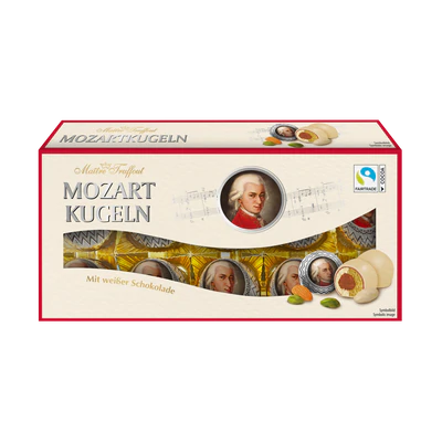Imagen del producto 1 - Bombones Mozart con chocolate blanco 200g