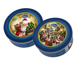 Imagen del producto - Butter cookies en lata de Navidad cartón surtido - nostálgico 454g