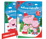 Imagen del producto - Calendario de Adviento Peppa Pig Caja Surtida 2 Variedades 50g